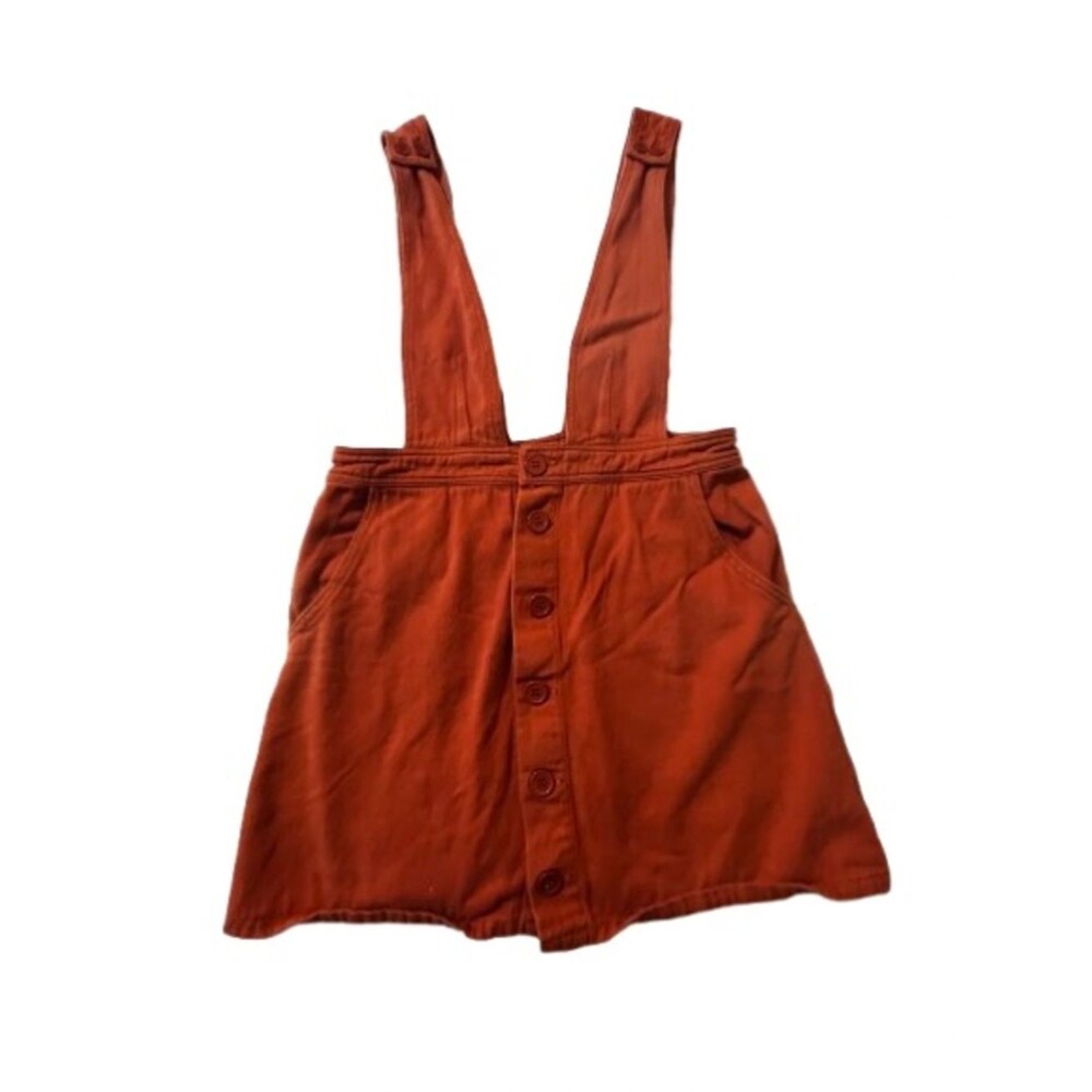 Women’s Love Riche Orange Overall Dress - Size Medium